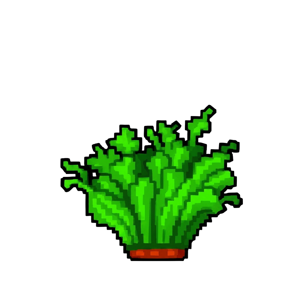Carrot top sprouting from soil