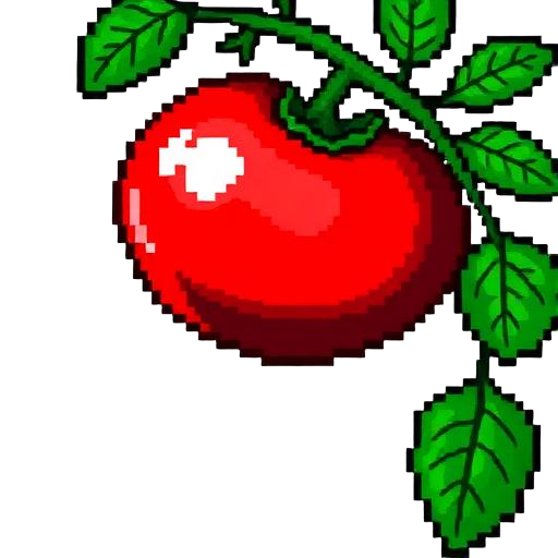 Ripe tomato on the vine